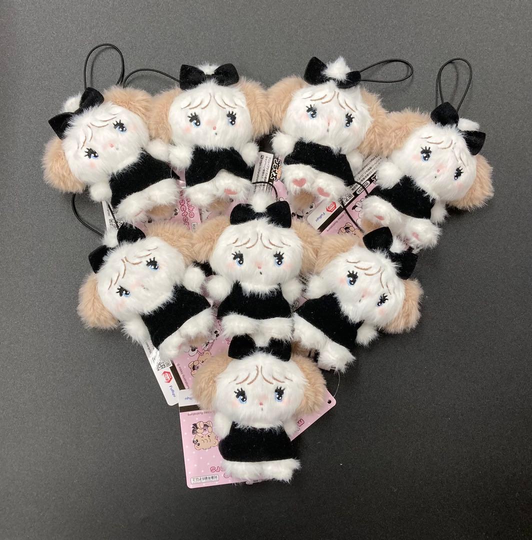 mikko characters ブラックリボン マスコット スフレ ×8