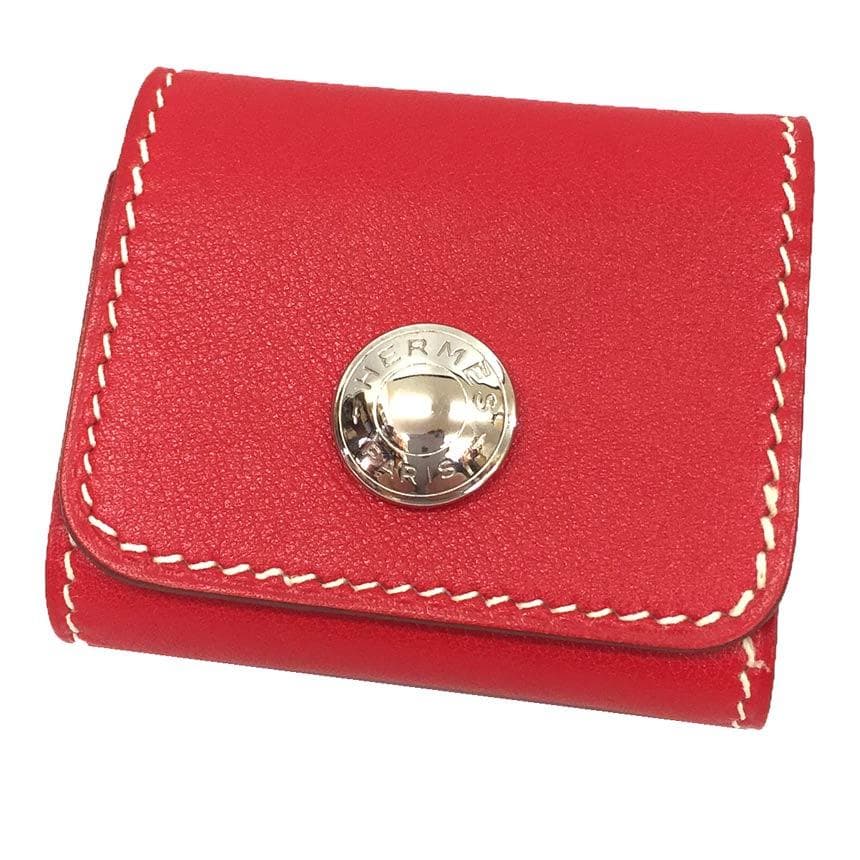 HERMES レザー ポストイットケース アラジフ アジデフ aq11609