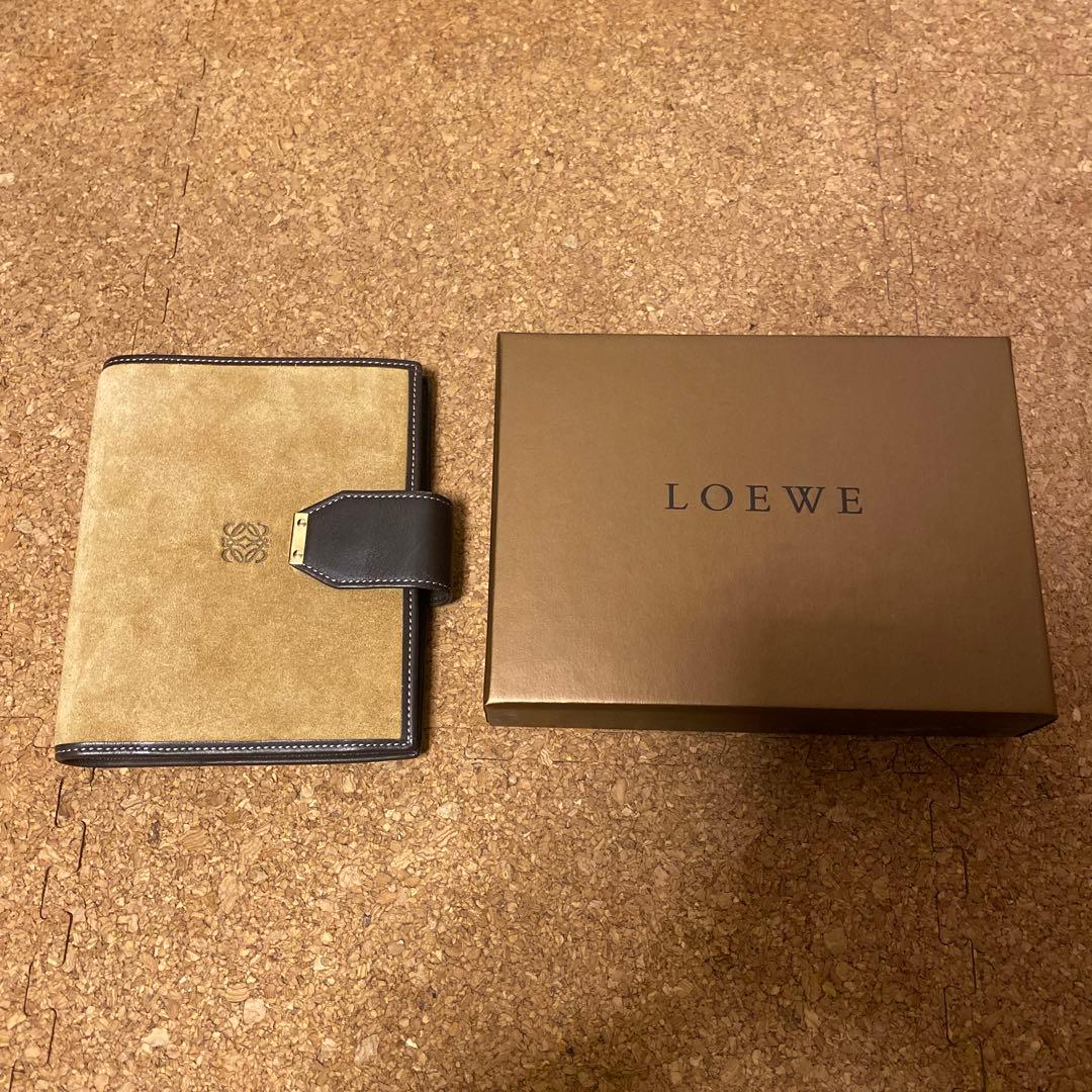LOEWE ミニ6サイズ メモ帳 ベージュ/ネイビー