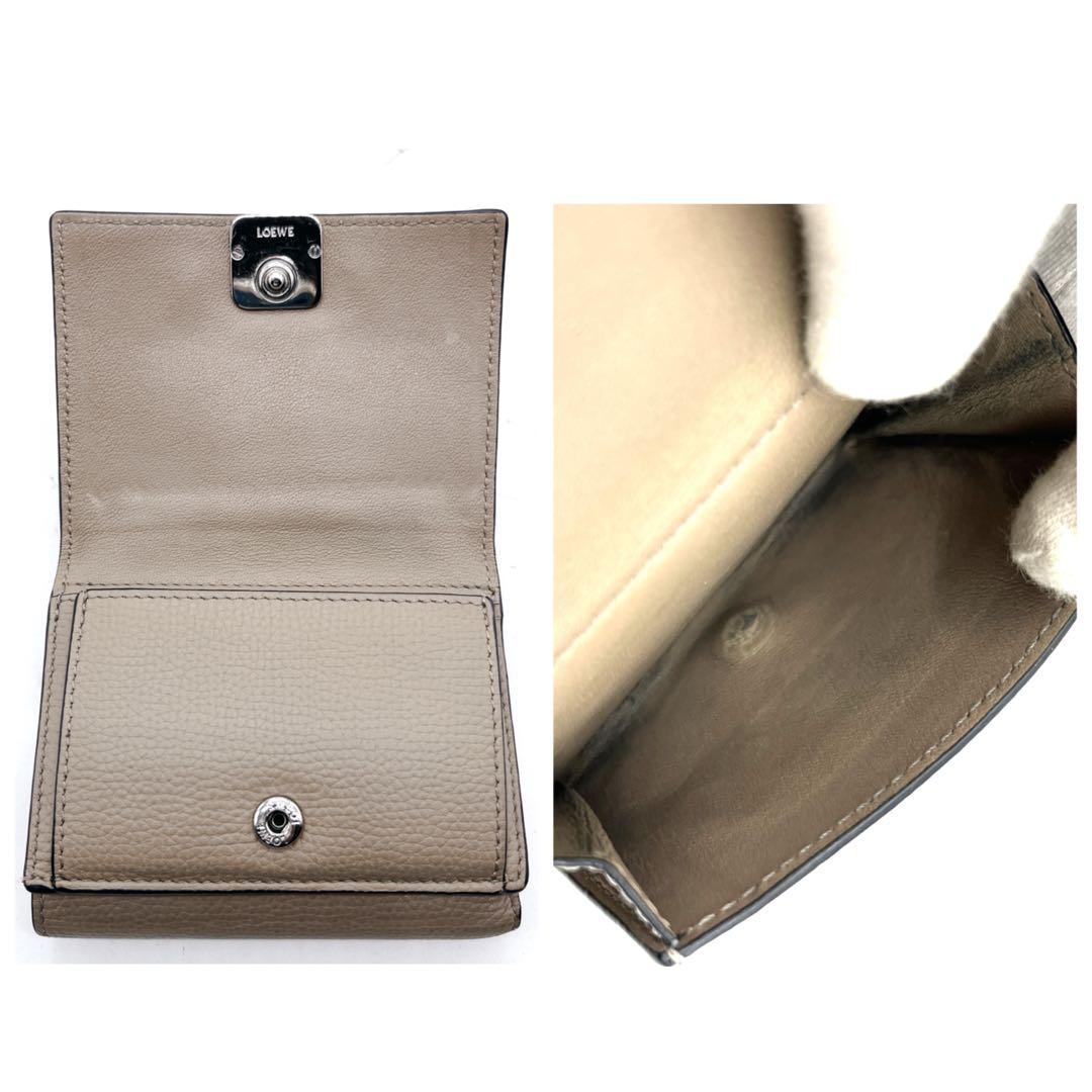 ロエベ アナグラム トライフォールド コンパクトウォレット 三つ折り財布