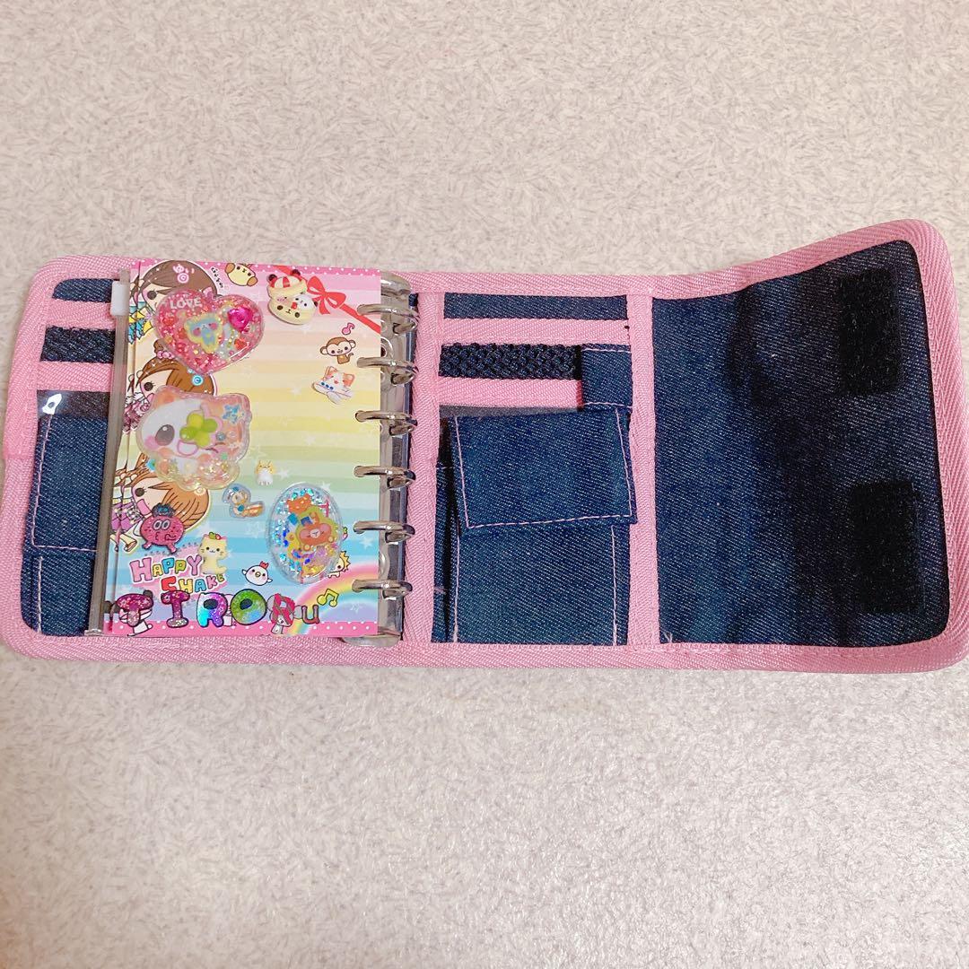 【平成レア】シール帳 平成レトロ　平成女児　　デニム チェーン　うさぎ