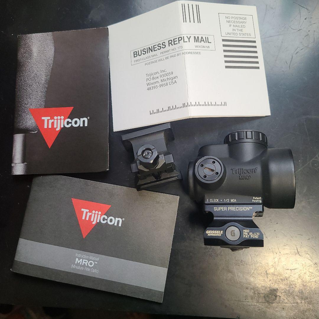 Trijicon MRO 光学サイト 実物 マウント2set