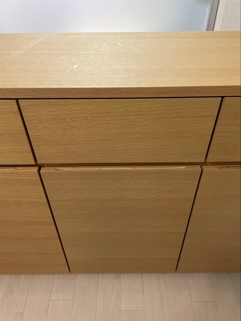 無印良品　オーク材・キャビネット大　サイドボード　廃盤　幅1200mm