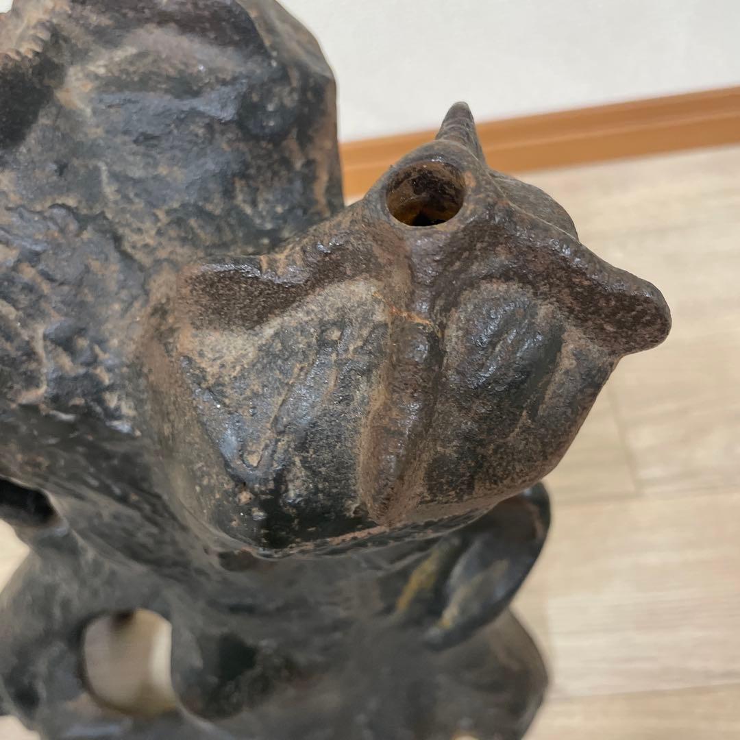 鷹　松　松の木　鳥　ブロンズ　鉄製品　鉄製　銅彫金　彫刻　鳥　アンティーク 金運