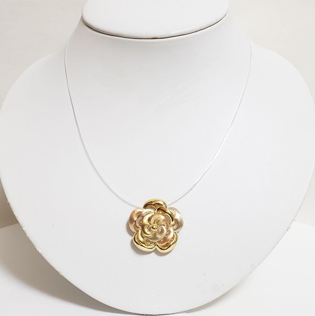 最安値 大ぶり K18ペンダントトップ 兼ブローチ ITALY 750