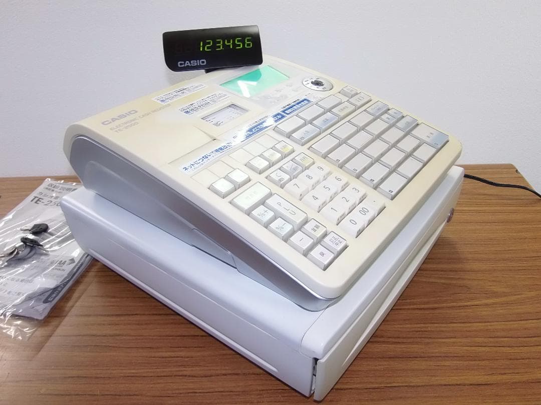 設定無料 CASIO TE-2500-15S レジスター 250731