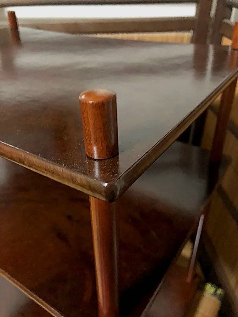 時代 高級 樟木の藤棚 組立式 桐箱付き 茶器 煎茶 道具