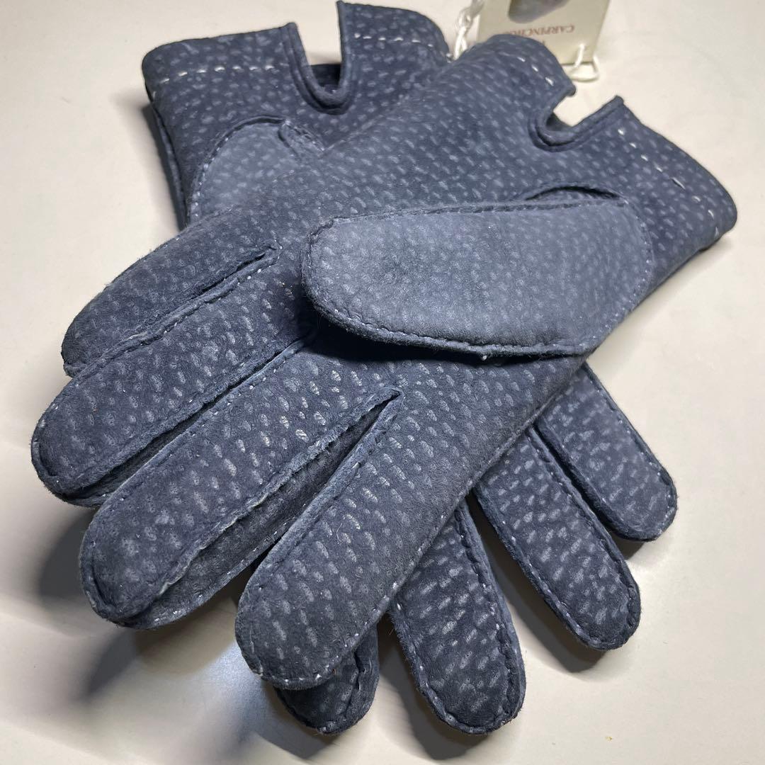 MEROLA カピバラ革 ネイビー（紺色）ライニング：ラパン（うさぎ毛）サイズ８