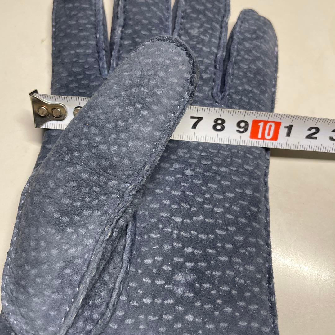 MEROLA カピバラ革 ネイビー（紺色）ライニング：ラパン（うさぎ毛）サイズ８