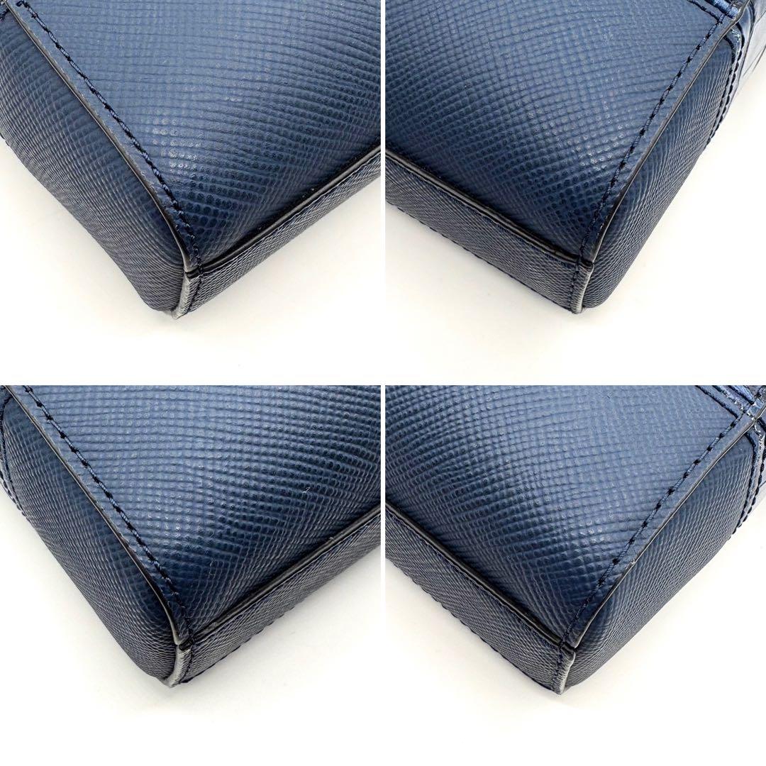 未使用級 2way マイケルコース クロコ型押 イタリアンレザー ブリーフケース