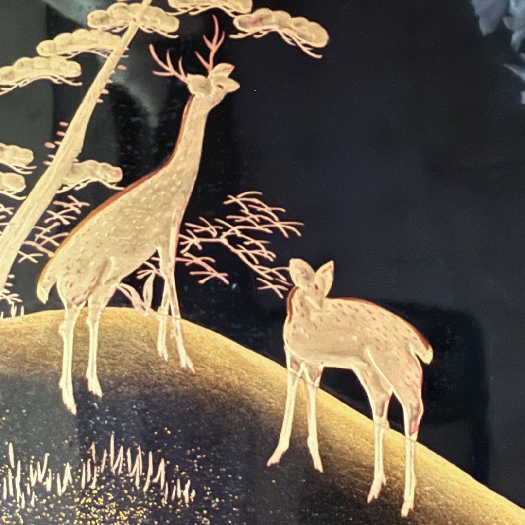 2200様感謝‼️秋の風雅‼️JAPAN 研出蒔絵 『銀月』絵替八寸膳十客木箱