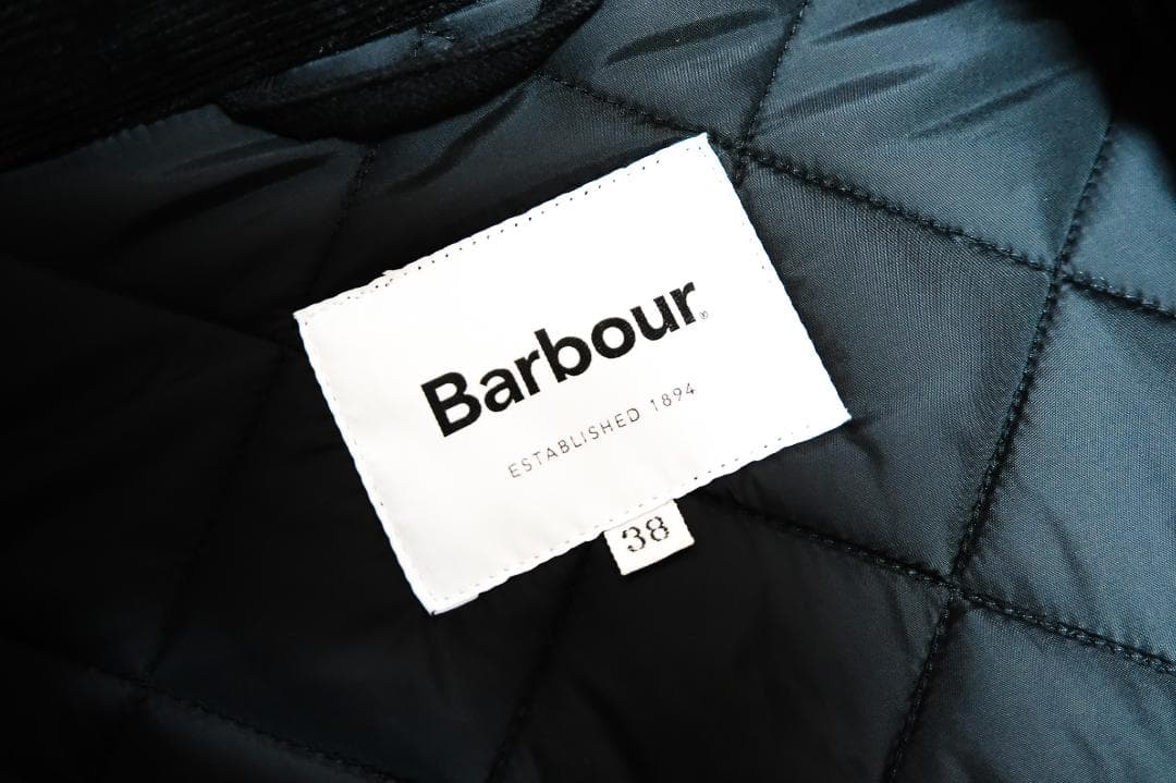 Barbour ships 別注キルティング／ウール　ビデイル　38 ブラック