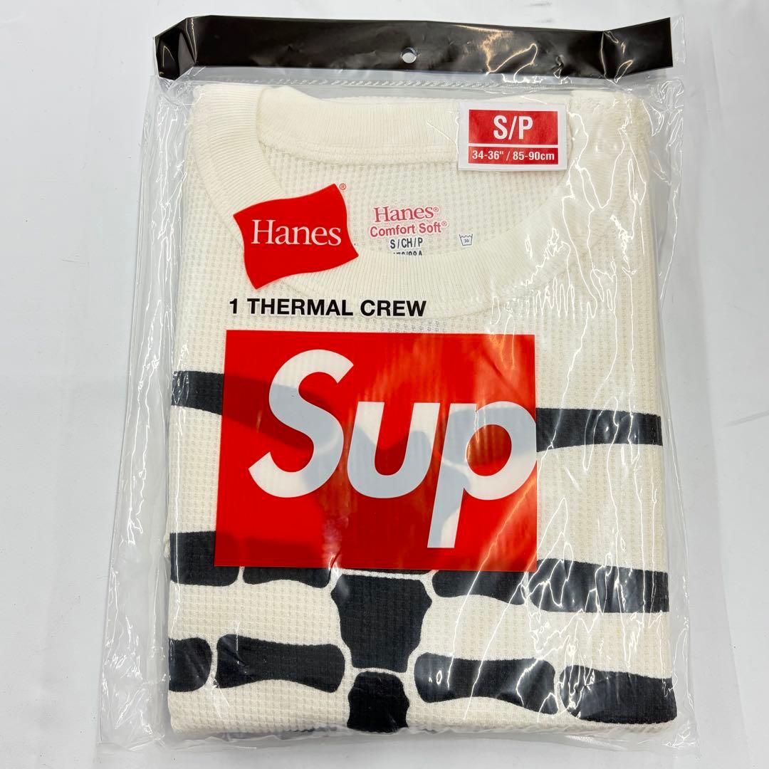 トップス Supreme Hanes Bones Thermal Crew Natural