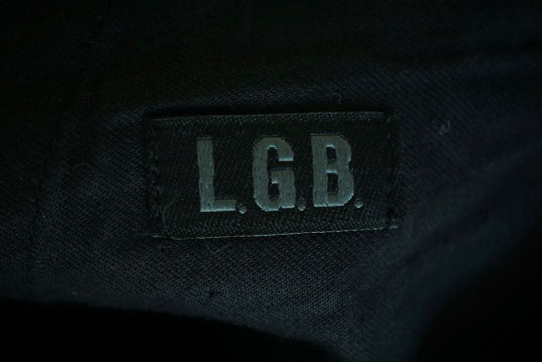 LGB ルグランブルー ジップデザイン パンツ サルエル ブラック