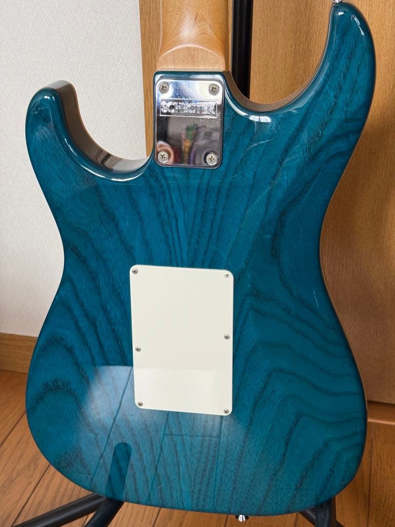 ギター SCHECTER EX-V CTM/FRT BKAQ