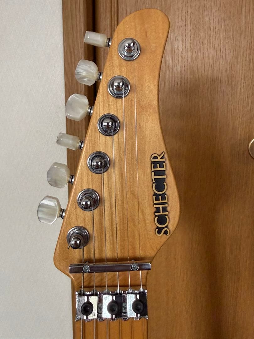 ギター SCHECTER EX-V CTM/FRT BKAQ