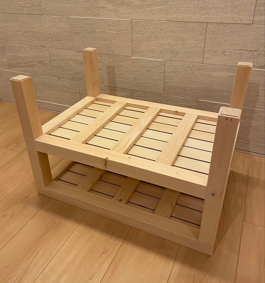 ハンドメイド　テーブル　ディスプレイ台　飾り棚　奥行40cm