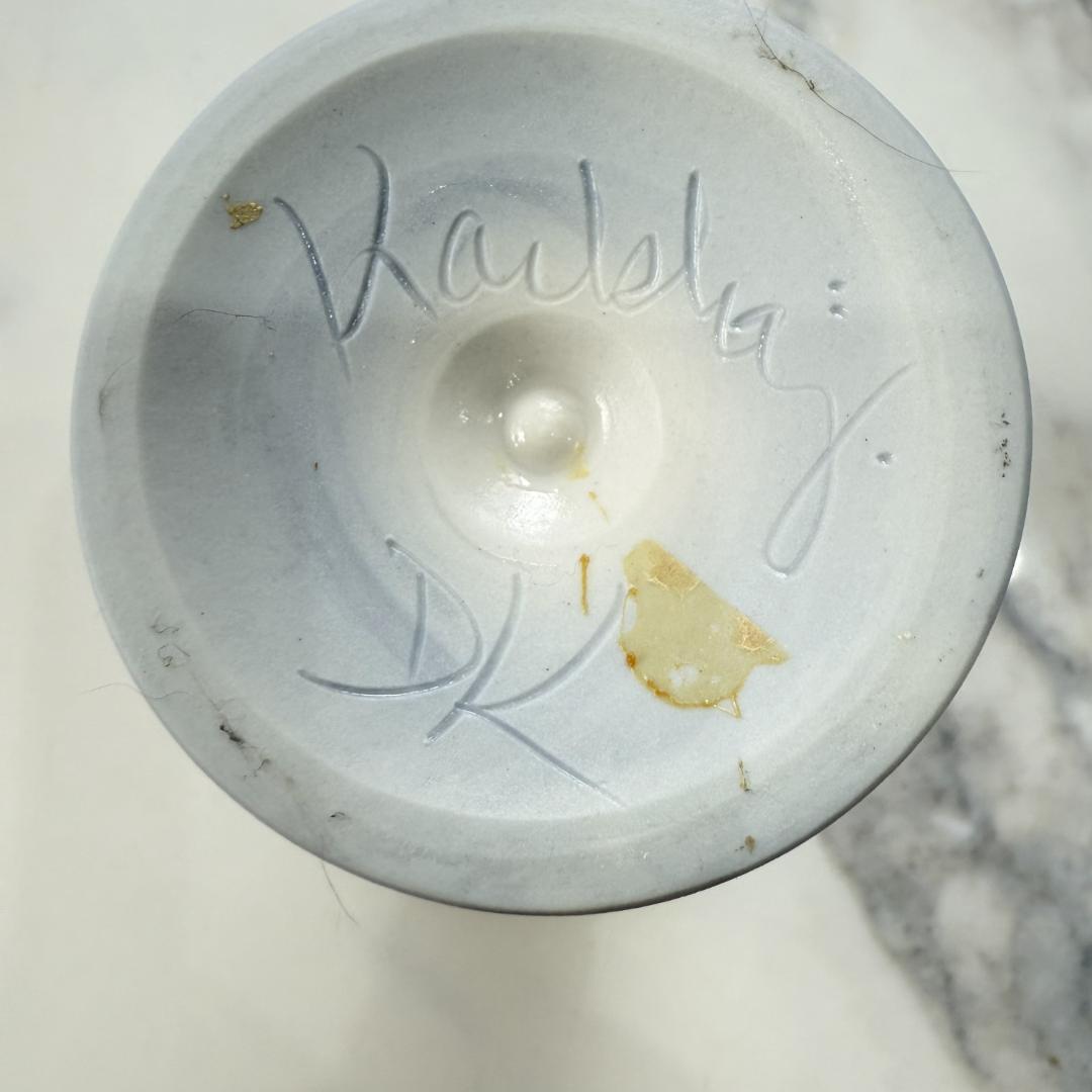 デンマークの作家物　陶器製カクテルグラス、小ゴブレット 5個セット