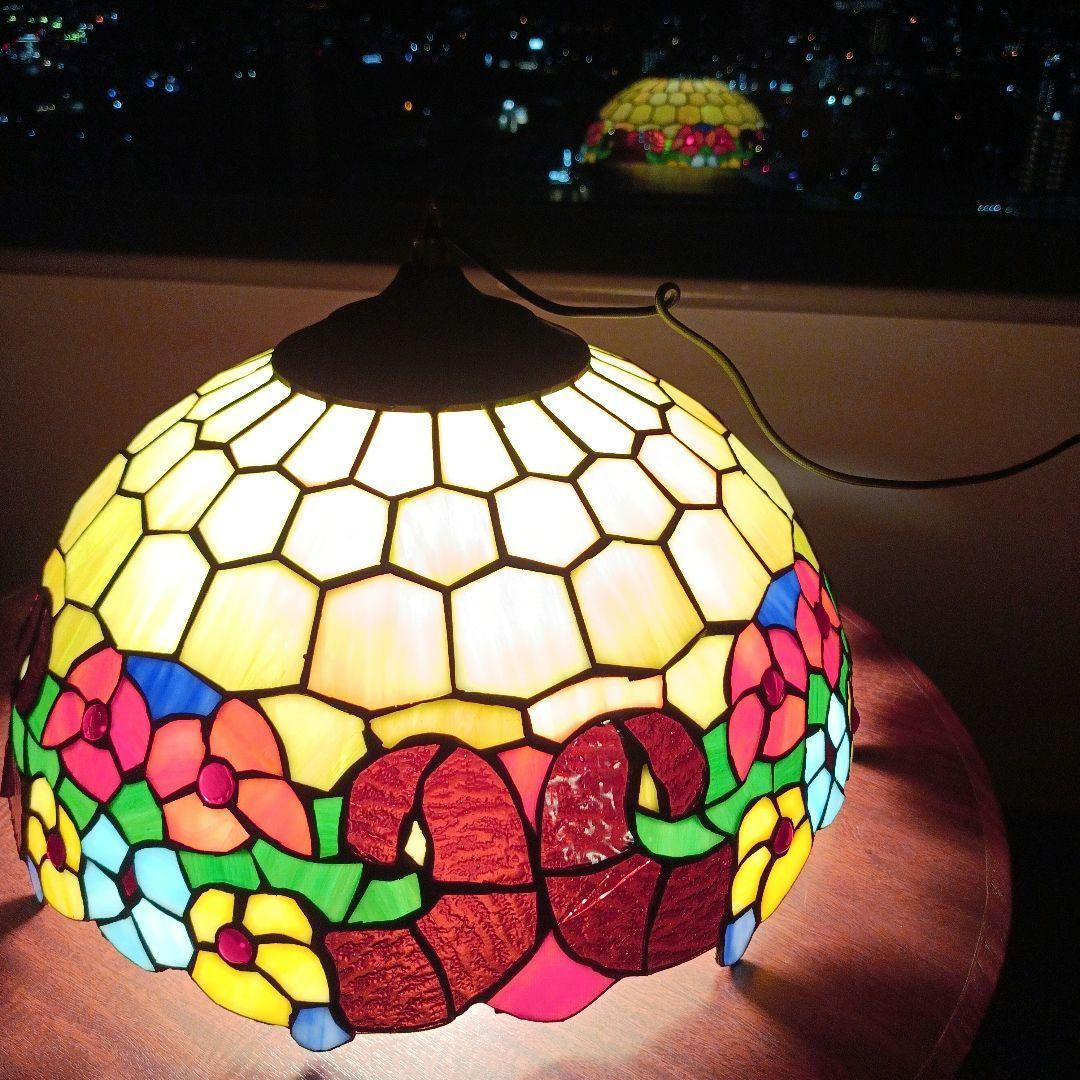 ステンドグラス ステンドグラス吊下ランプ ペンダントライト