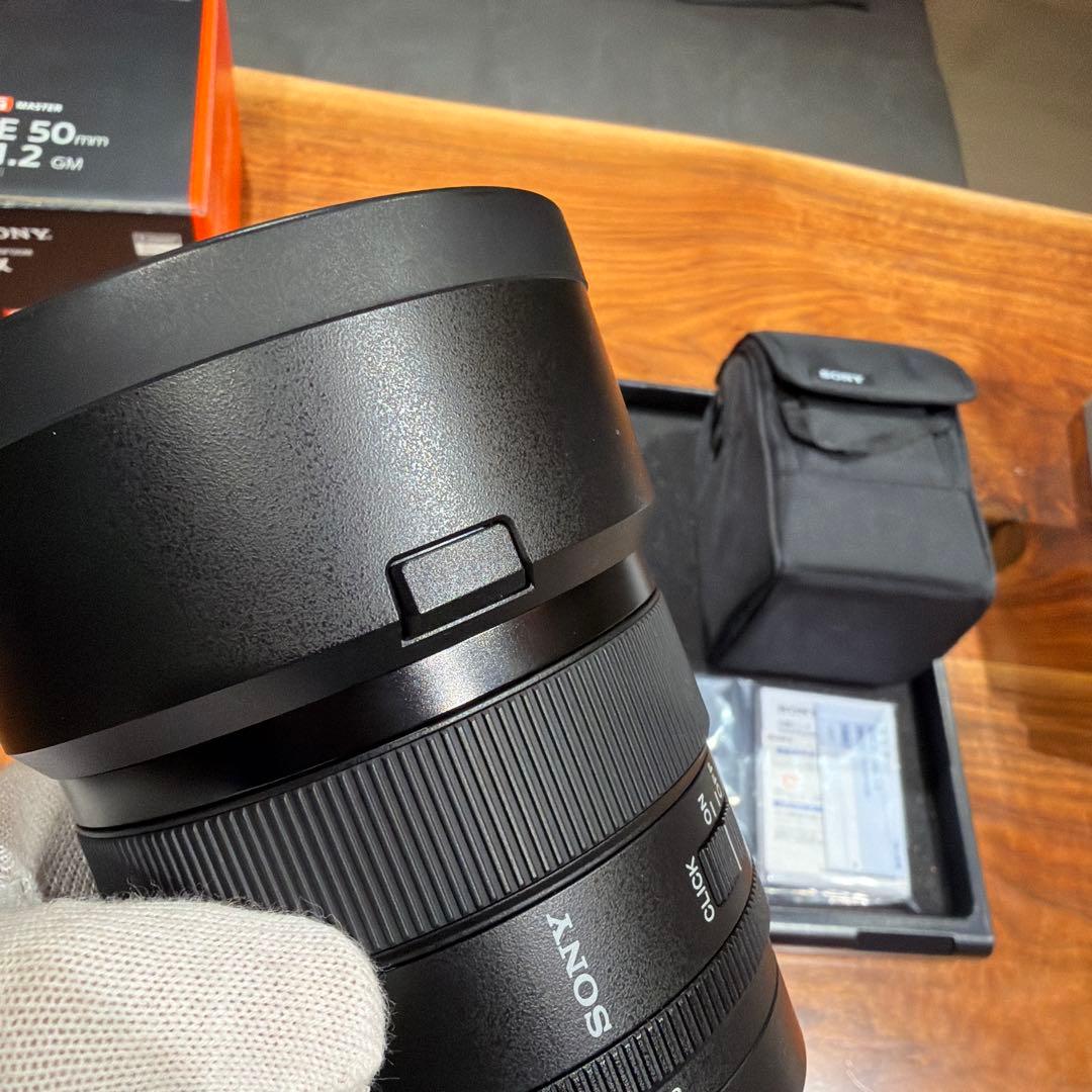 SONY FE 50mm F1.2 GM レンズ傷無し 可変偏光フィルター