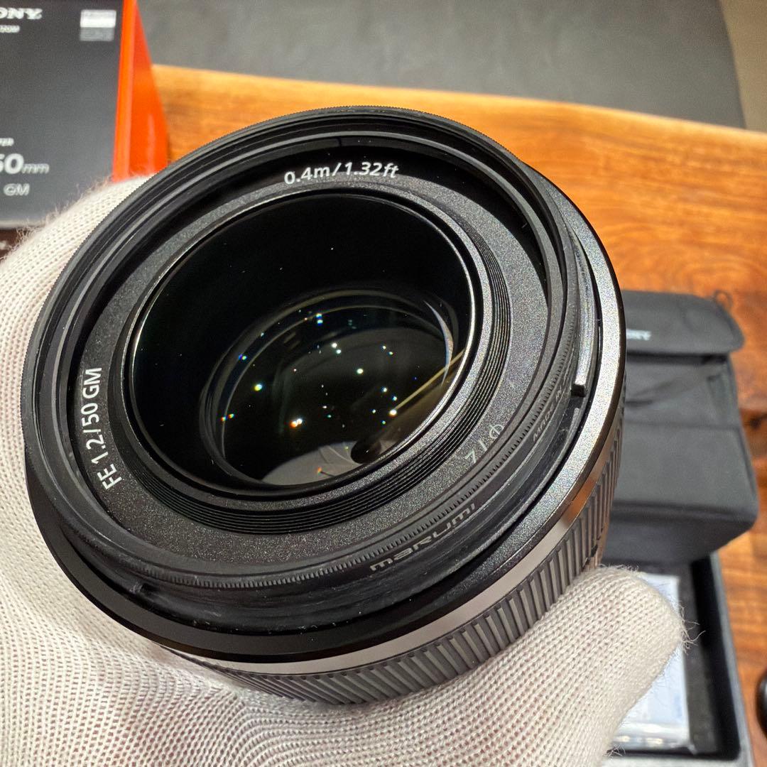 SONY FE 50mm F1.2 GM レンズ傷無し 可変偏光フィルター