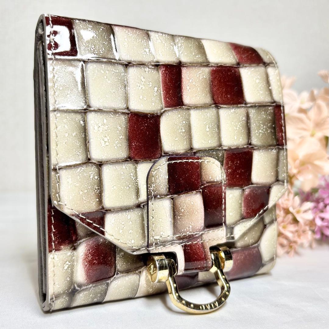 【人気】　アタオ　ロトロ　ヴィトロ　二つ折り財布　アンティークルビー　大容量