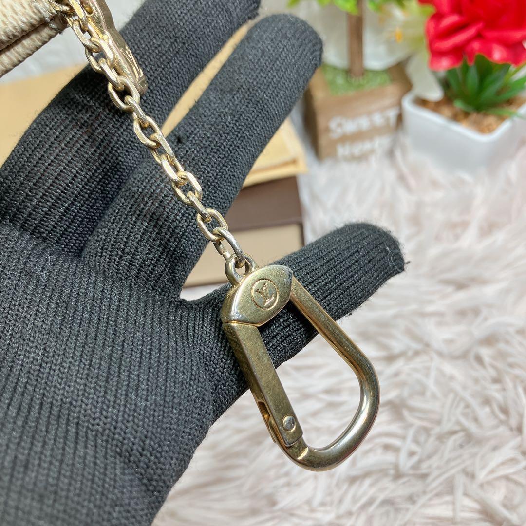 ！美品！ ルイヴィトン ダミエ アズール ポシェットクレ ケース 小銭入れ