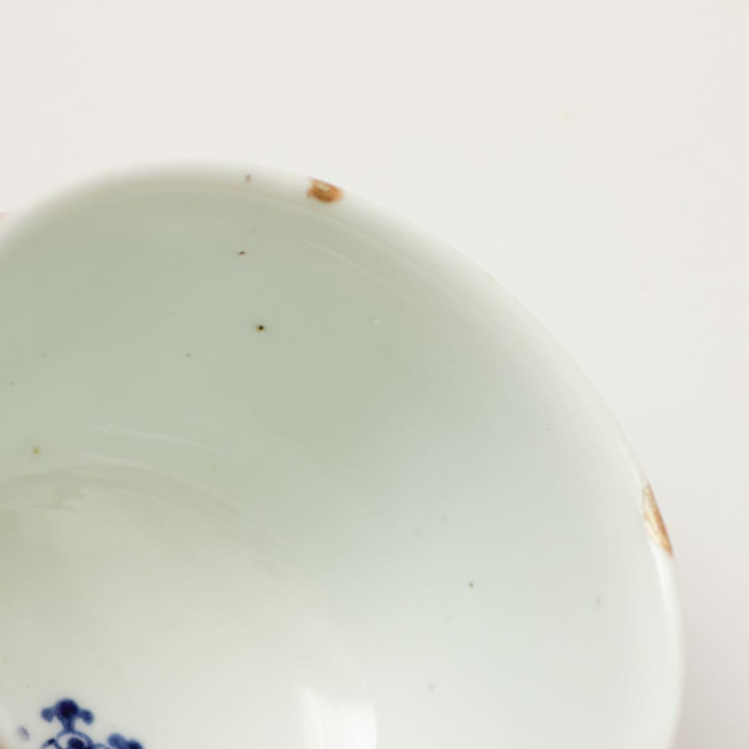 古伊万里　伊万里　江戸　中期　茶器　煎茶碗　染付　向付　2客セット　金継ぎ　材料