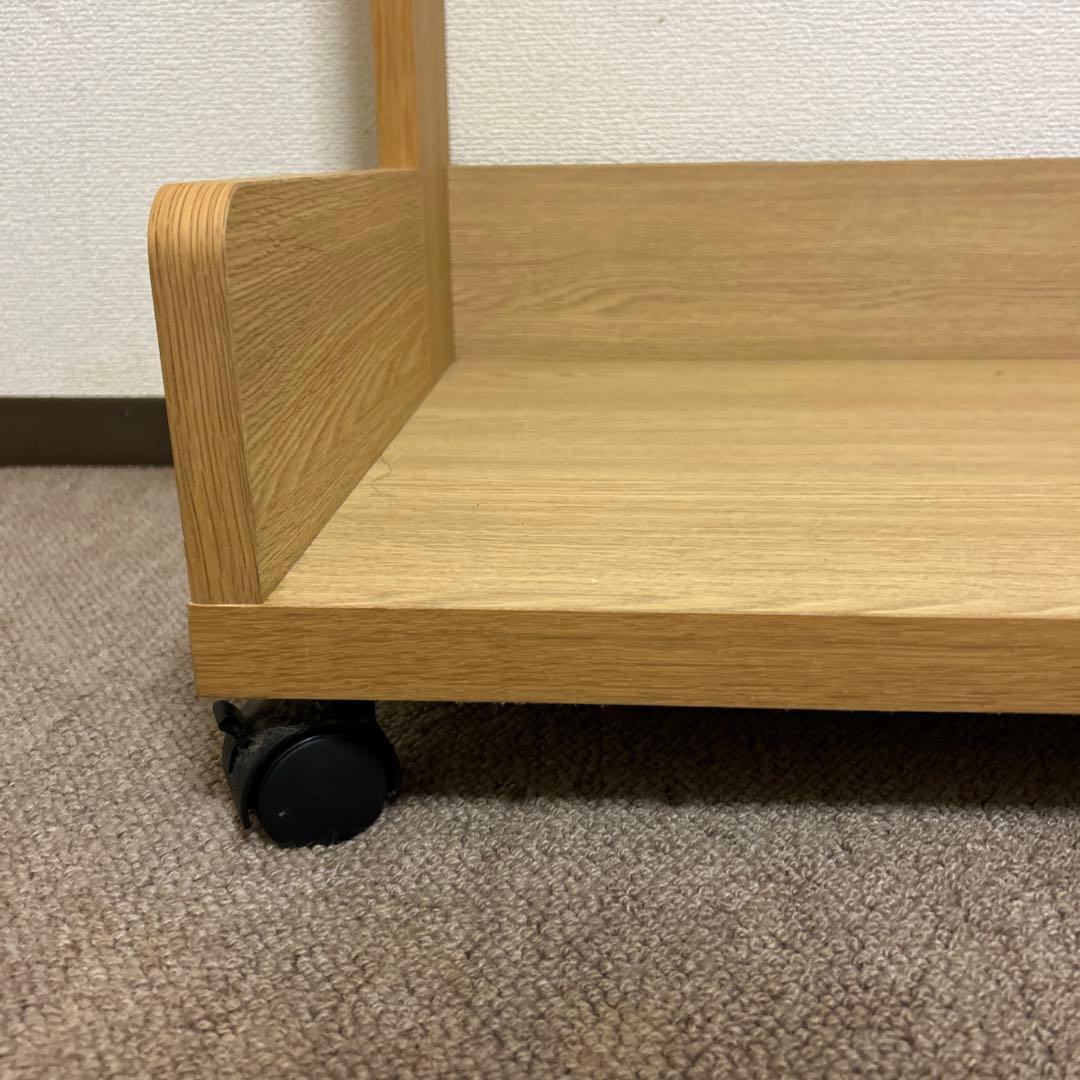 【最終価格】ナチュラル木製ハンガーラック キャスター付き