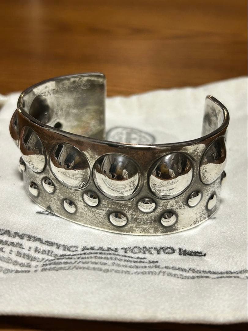 FANTASTIC MAN シルバーバングル ドットデザイン
