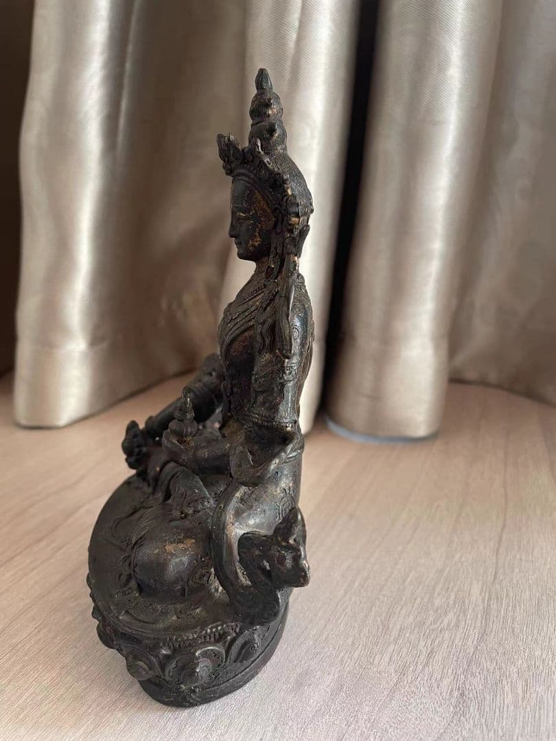 文殊普賢菩薩 地蔵 観音 銅製 仏像 彫刻 置物 開運 風水