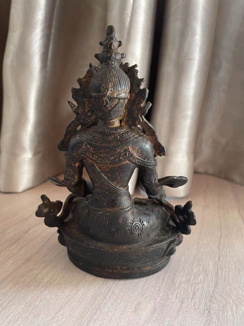 文殊普賢菩薩 地蔵 観音 銅製 仏像 彫刻 置物 開運 風水