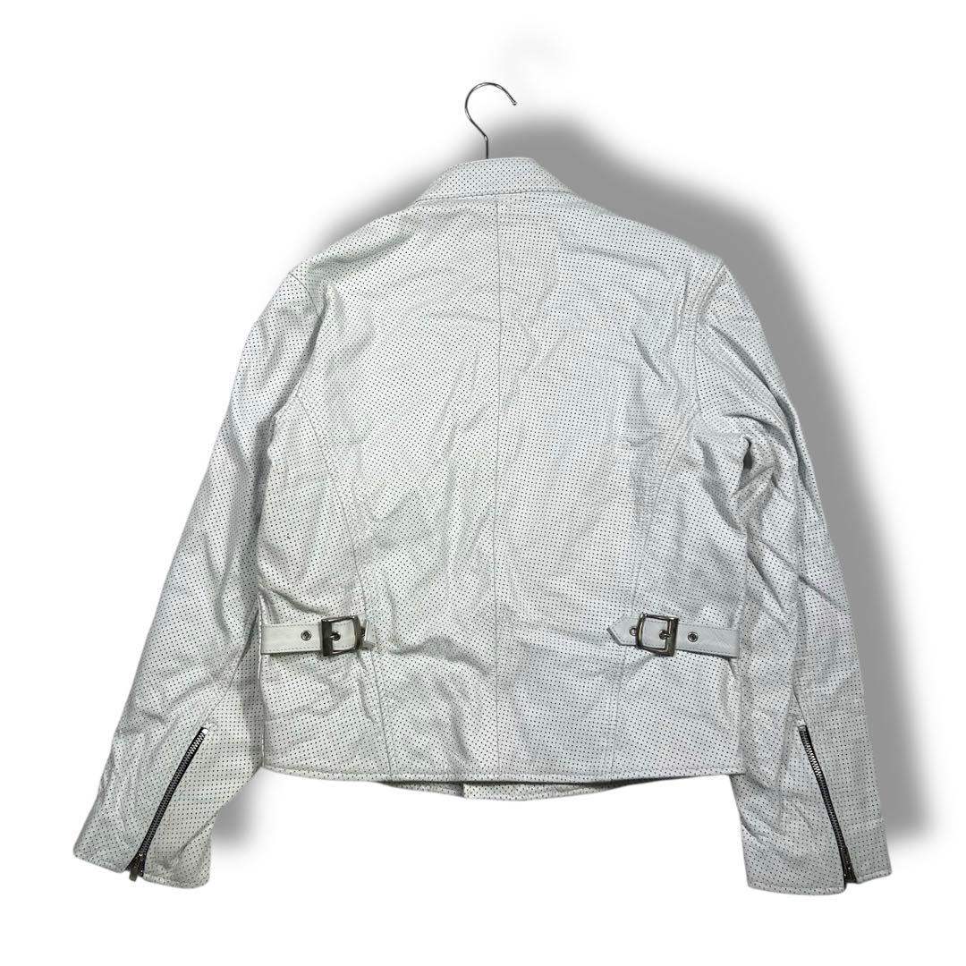 未使用タグ付き HORN WORKS パンチング レザージャケット XL