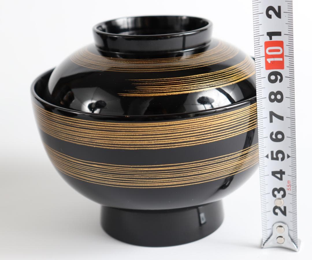 輪島塗 大向高洲堂 黒一筆 煮物椀 五客 共箱