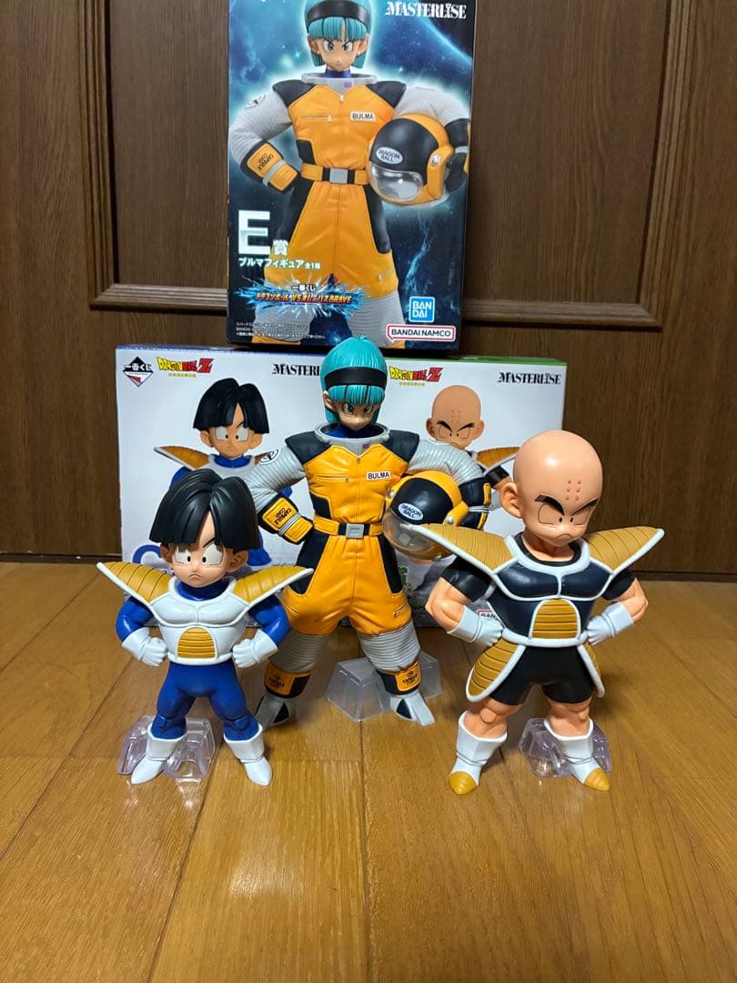ドラゴンボール一番くじ　ブルマ、クリリン、孫悟飯セット