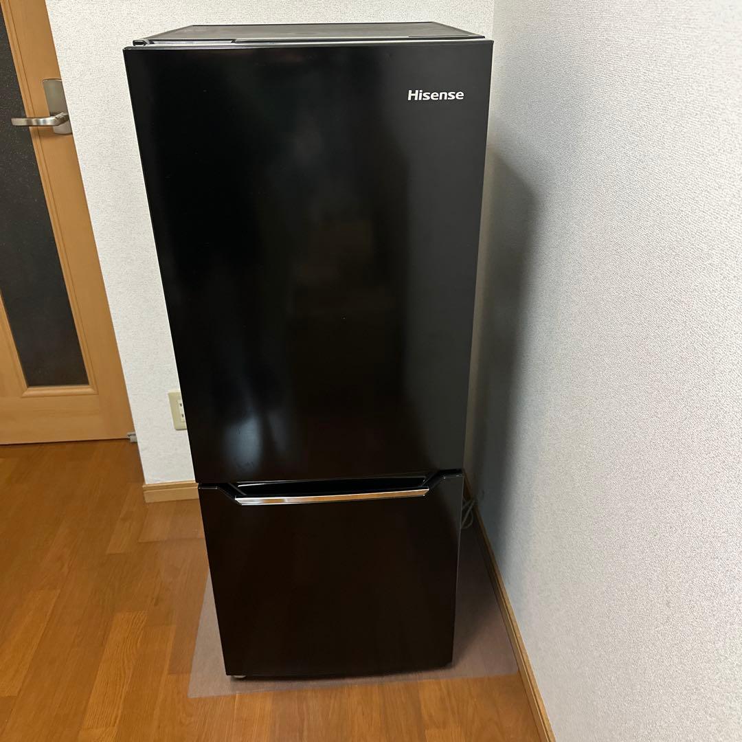 Hisense ブラック冷蔵庫 150L HR-D15CB 2020年製