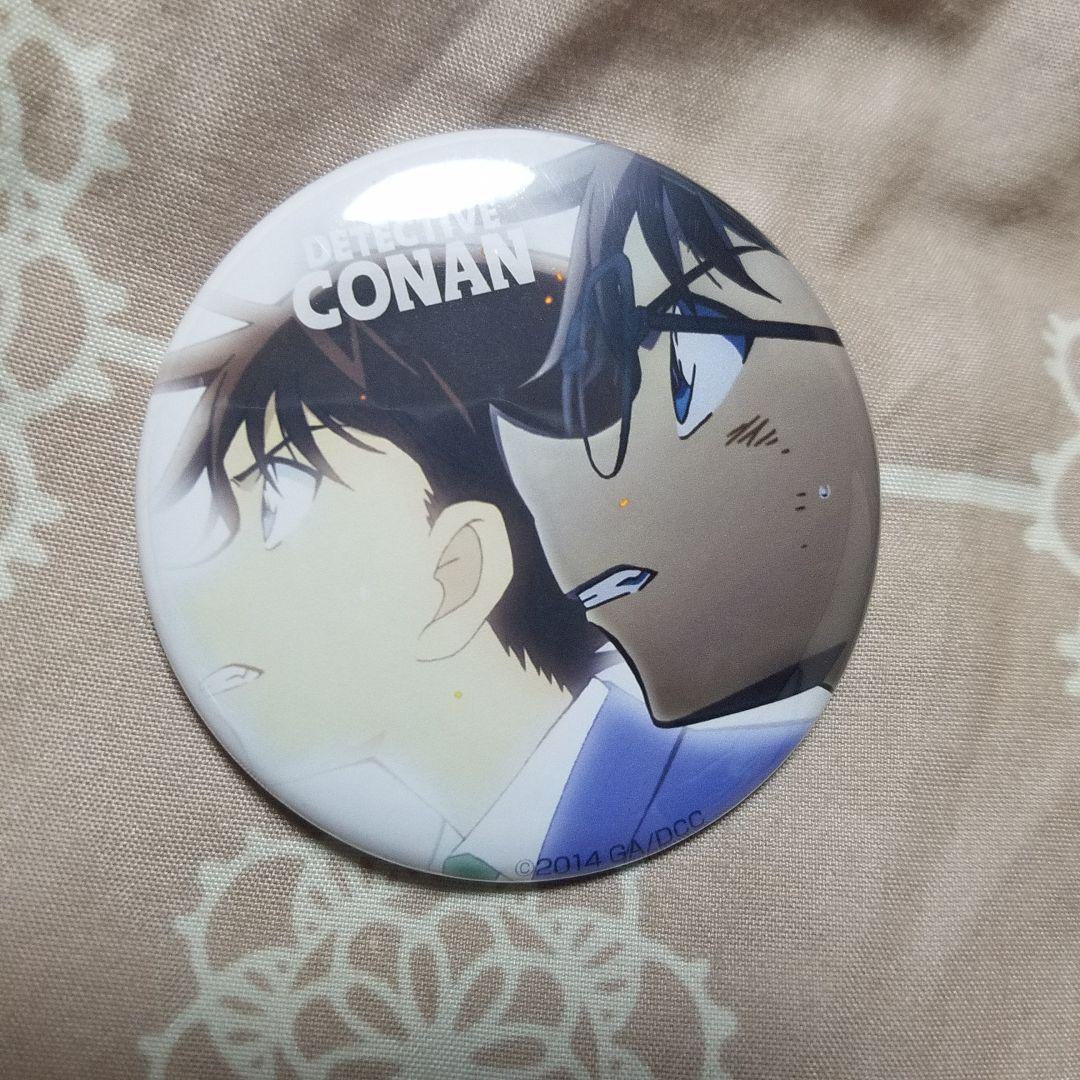 工藤新一　江戸川コナン　缶バッジ　名探偵コナン　ポップアップストア