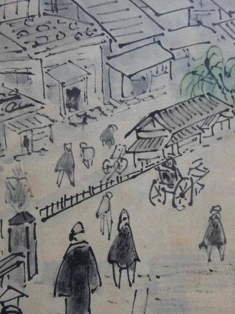 逸品 高橋五仙子『萬代橋』思い出の新潟百景　貴重　紙本　 直筆本物保証 扁額