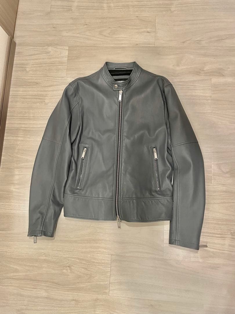 ディースクエアード　レザー　ライダース　48