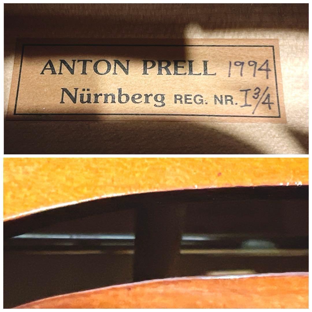 ドイツ製　ANTON PRELL 3/4 チェロ 1994年製　アントンプレル