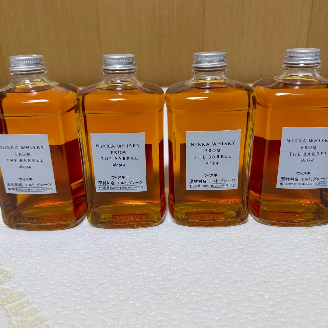 【新品未開封】 4本セット ニッカ フロムザバレル ウイスキー 500ml