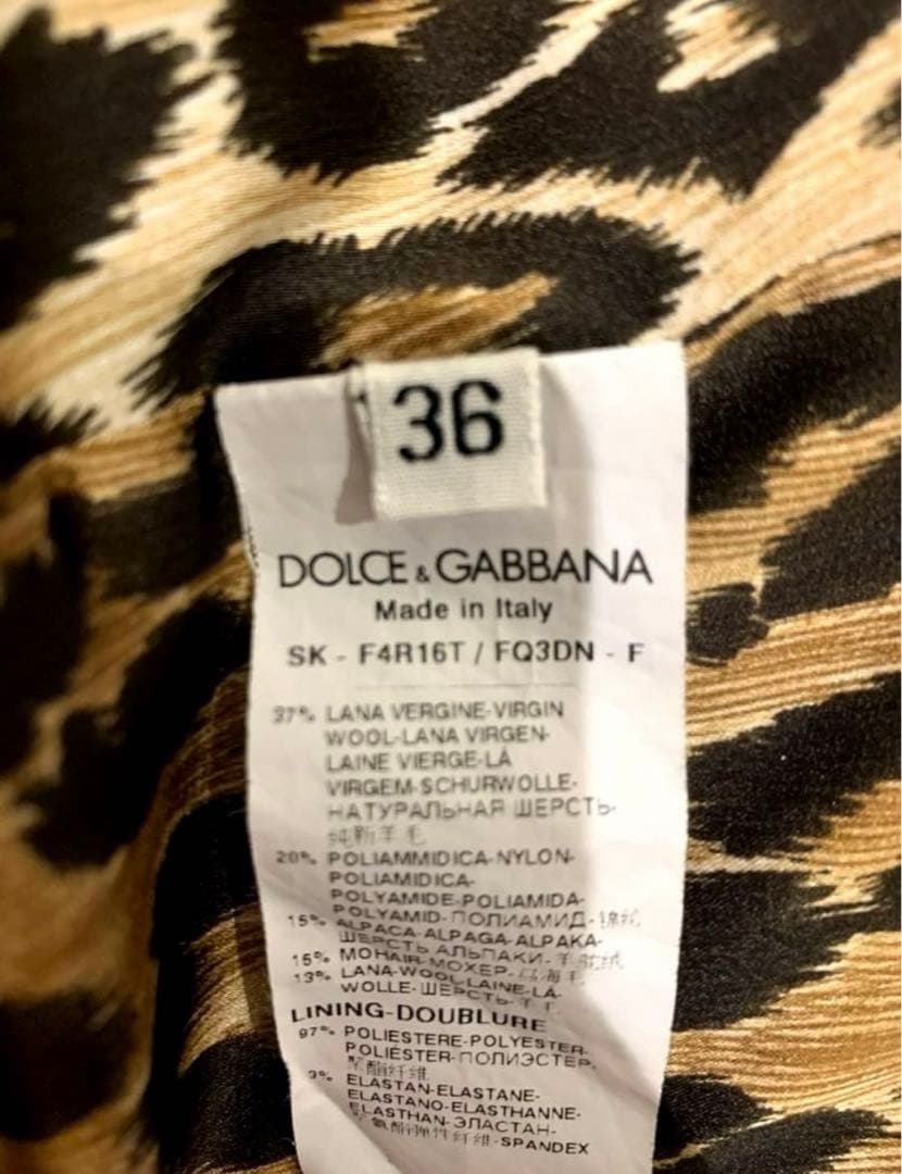 ドルチェ＆ガッバーナ　直営店購入　ツイードスカート　美品　レディース