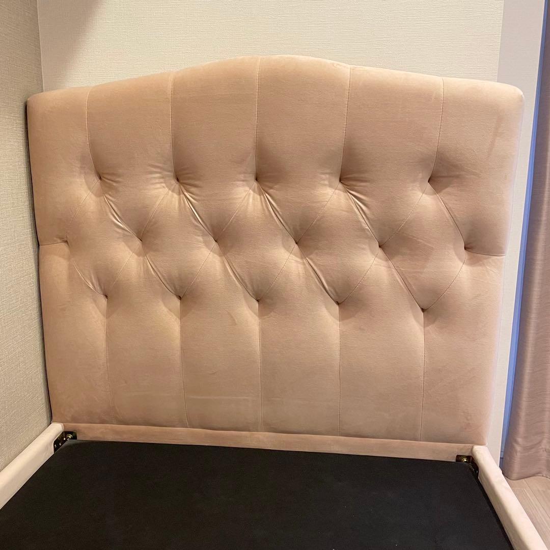 Francfrancフランフラン　ブリッサ ベッド ディンプル　シングル　ピンク