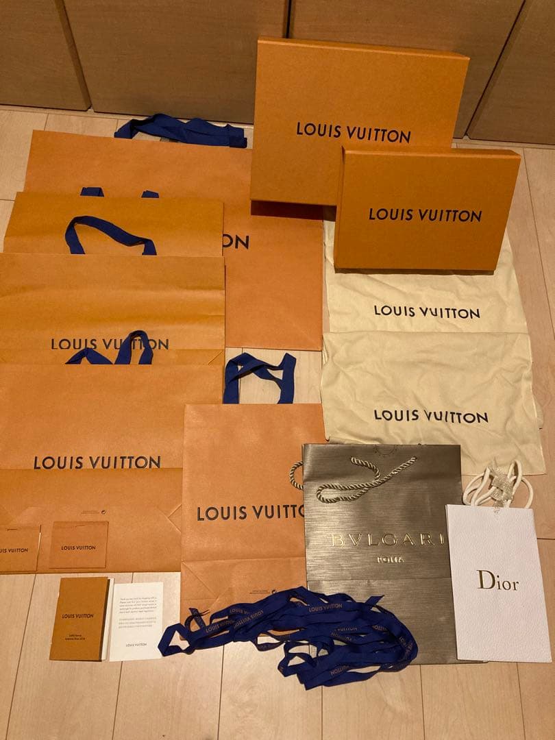 送料込＊VUITTON ショップ袋　保存袋　空箱まとめ売り　ブルガリ　DIOR