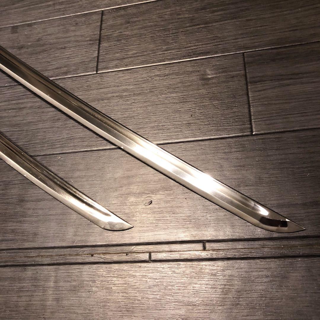 高級模造刀　居合刀　 樋入り刀身　太刀　脇差　大小セット　土佐美術刀剣