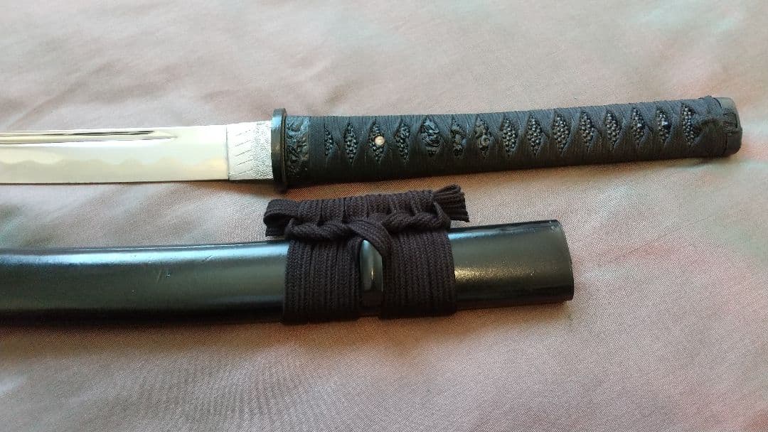 【樋入り互の目刃紋】模造刀 舞踊 模擬刀 拵え 喰出し鍔 刀剣 日本刀 刀