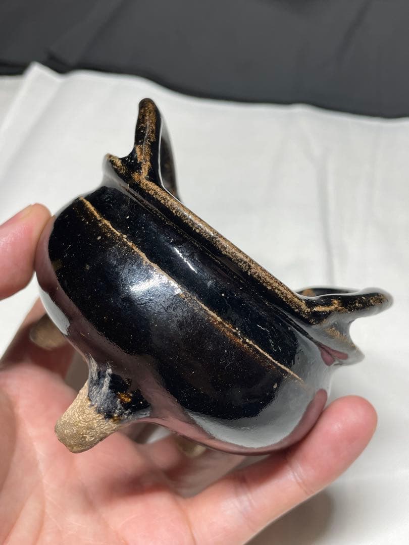 香炉。香道具、茶道具。古美術。骨董品。明時代。美品。希少品。舊家蔵出し。