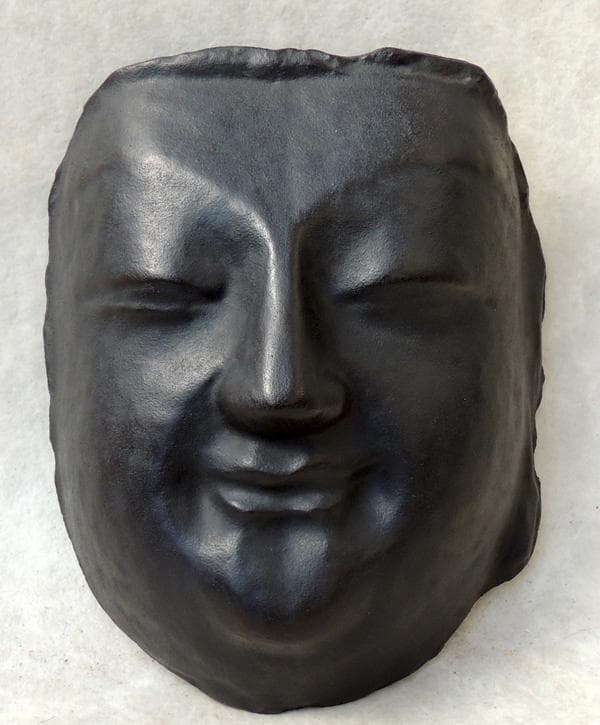 ● 鉄製 仏面 ◆ 高橋敬典 ◆共箱 壁掛け インテリア オブジェ飾り面 佛面