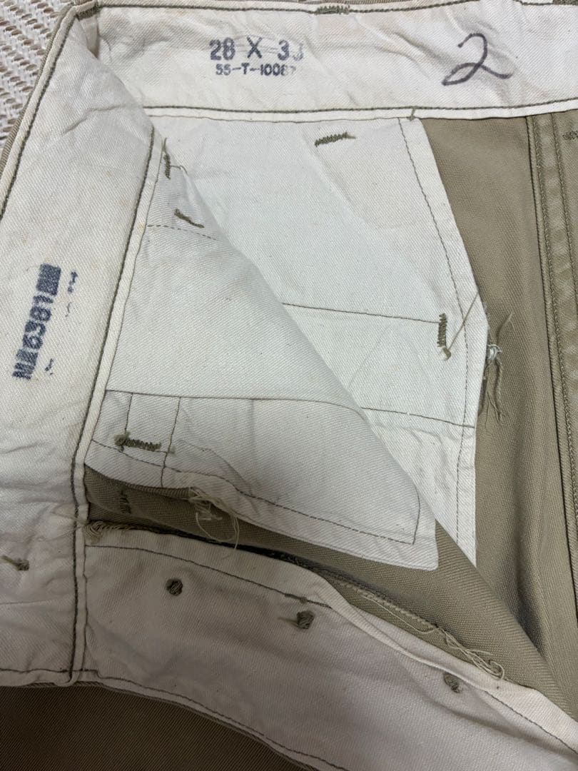 ヴ*き様 40s US.ARMY アーミーチノ M-45 PWステッチ ヴィンテ