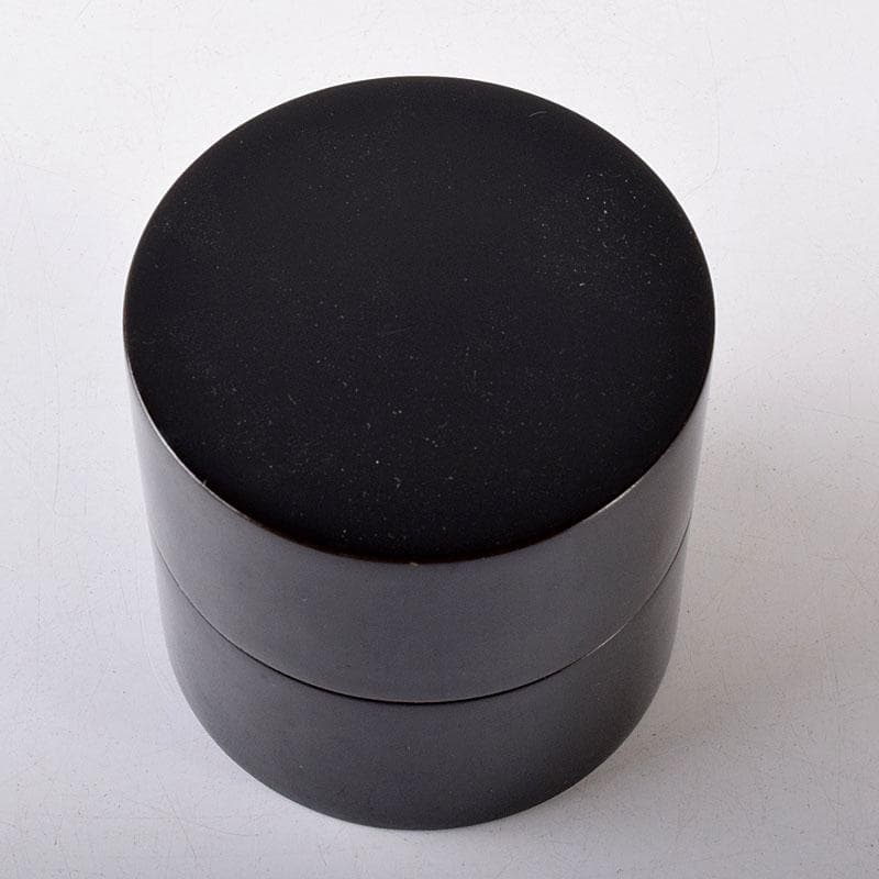 茶道具　黒漆　中次　棗　合わせ箱　V　7356